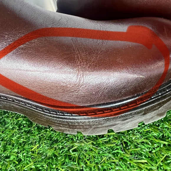 Bootlegger Brown Leather Elastic Chelsea Boot Women Size 40 (9) - Picture 7 of 10